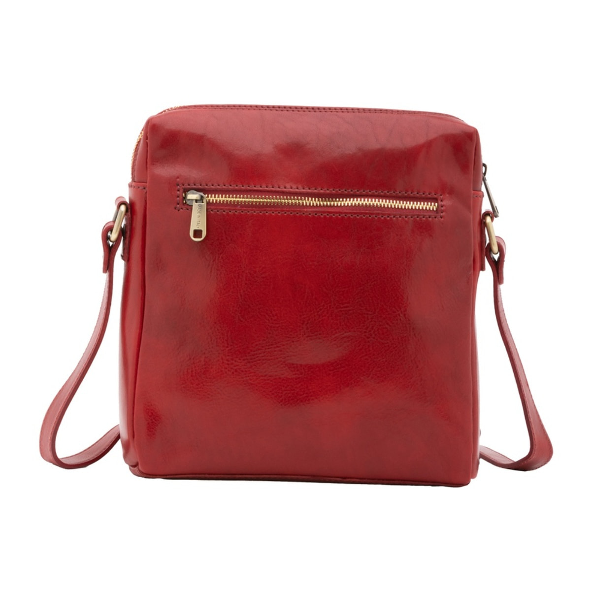 Borsa a tracolla uomo in vera pelle - Modello False - Made in Italy - 26.0 x 25.0 x 6.0 cm