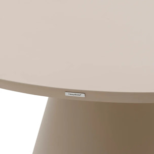 Table de jardin ronde "Yconia" argile 8 places en aluminium