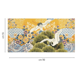 Tappeto Excelsa Kimono in poliestere e cotone 55x110x0,7 cm multicolore