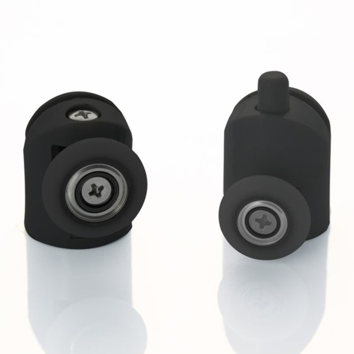 SAT PROJECT  Porte de douche 140x185cm coulissante avec profilé noir mat (SATPROMUD140CT)