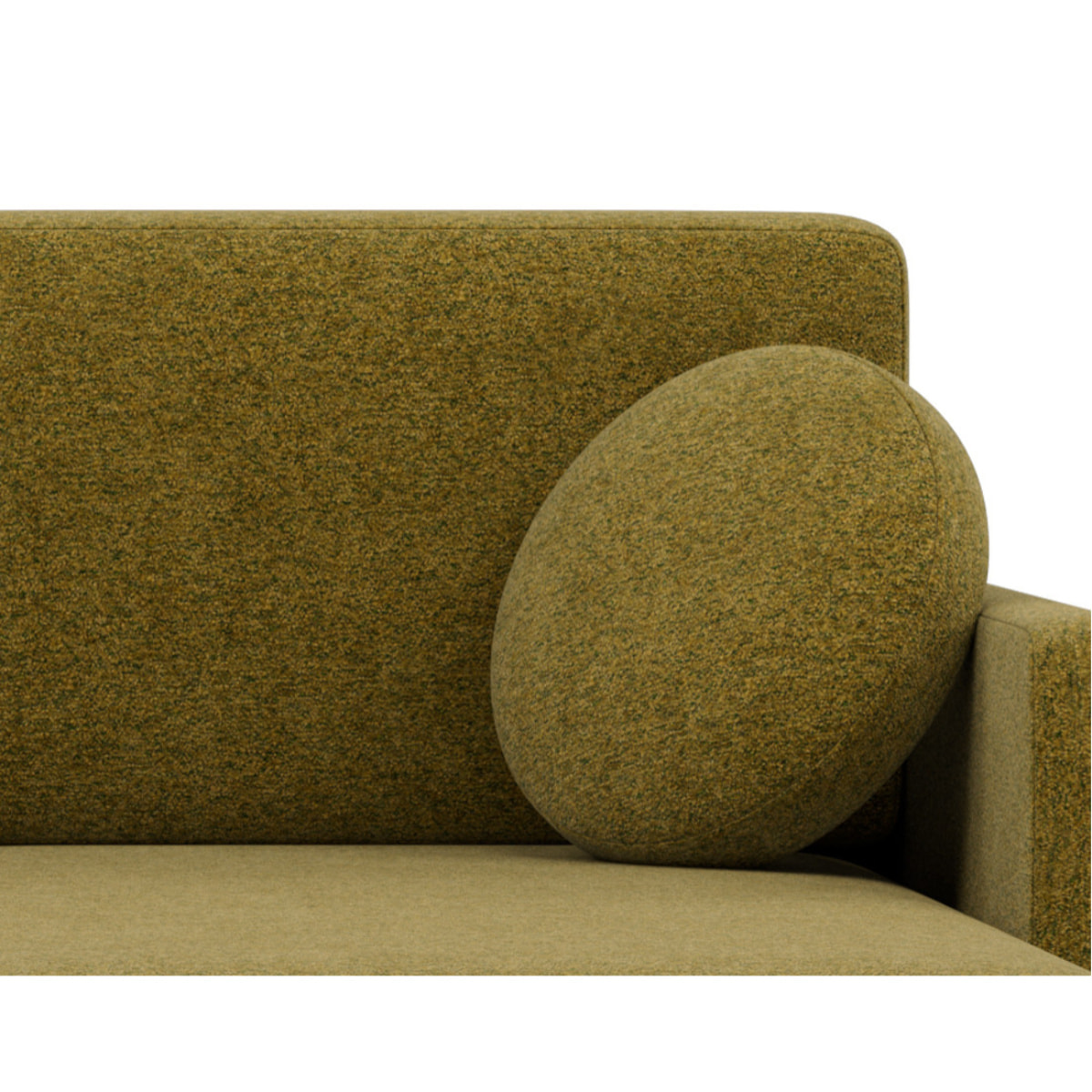 Calypso - canapé d'angle réversible 4 places convertible avec coffre en tissu - Vert Olive