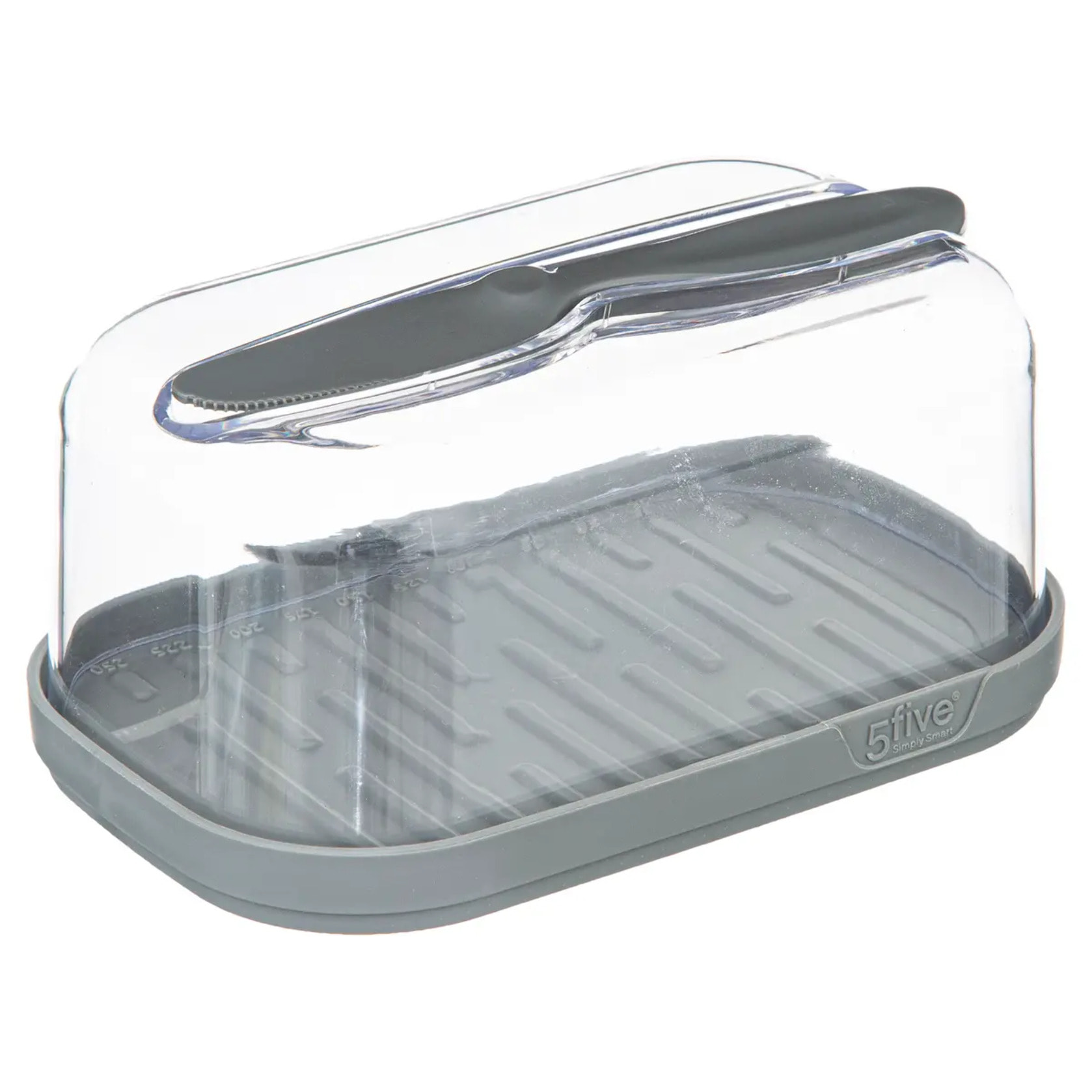 Beurrier avec couteau "Fresh Eat" gris