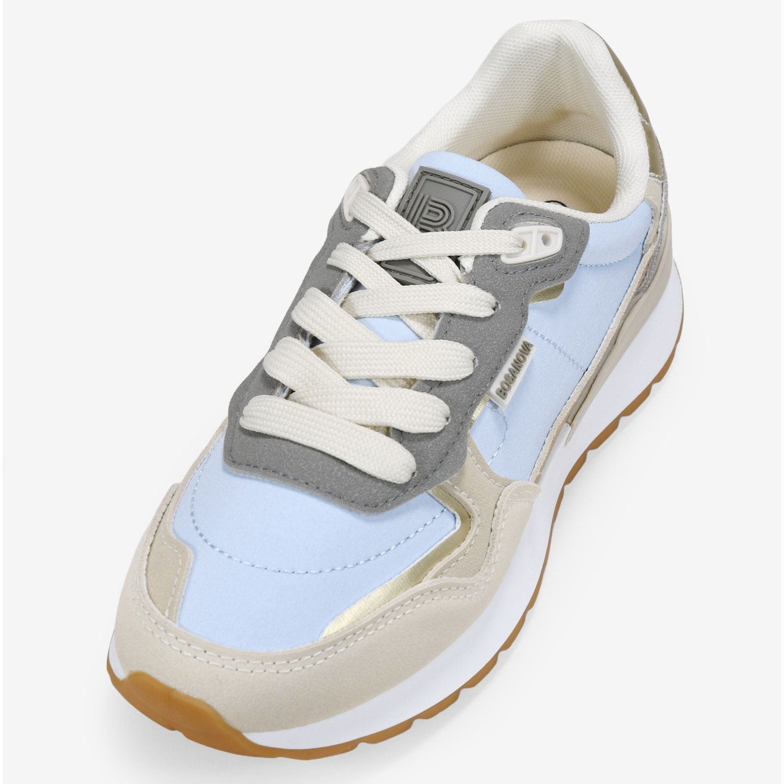 Zapatillas deportivas azules con cordones