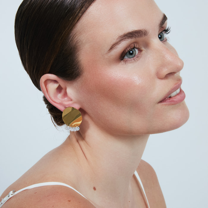 Pendientes Oma acabado oro amarillo 18k