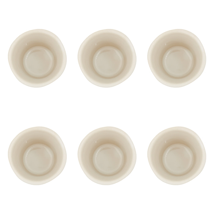 Lot de 6 tasses, Agate