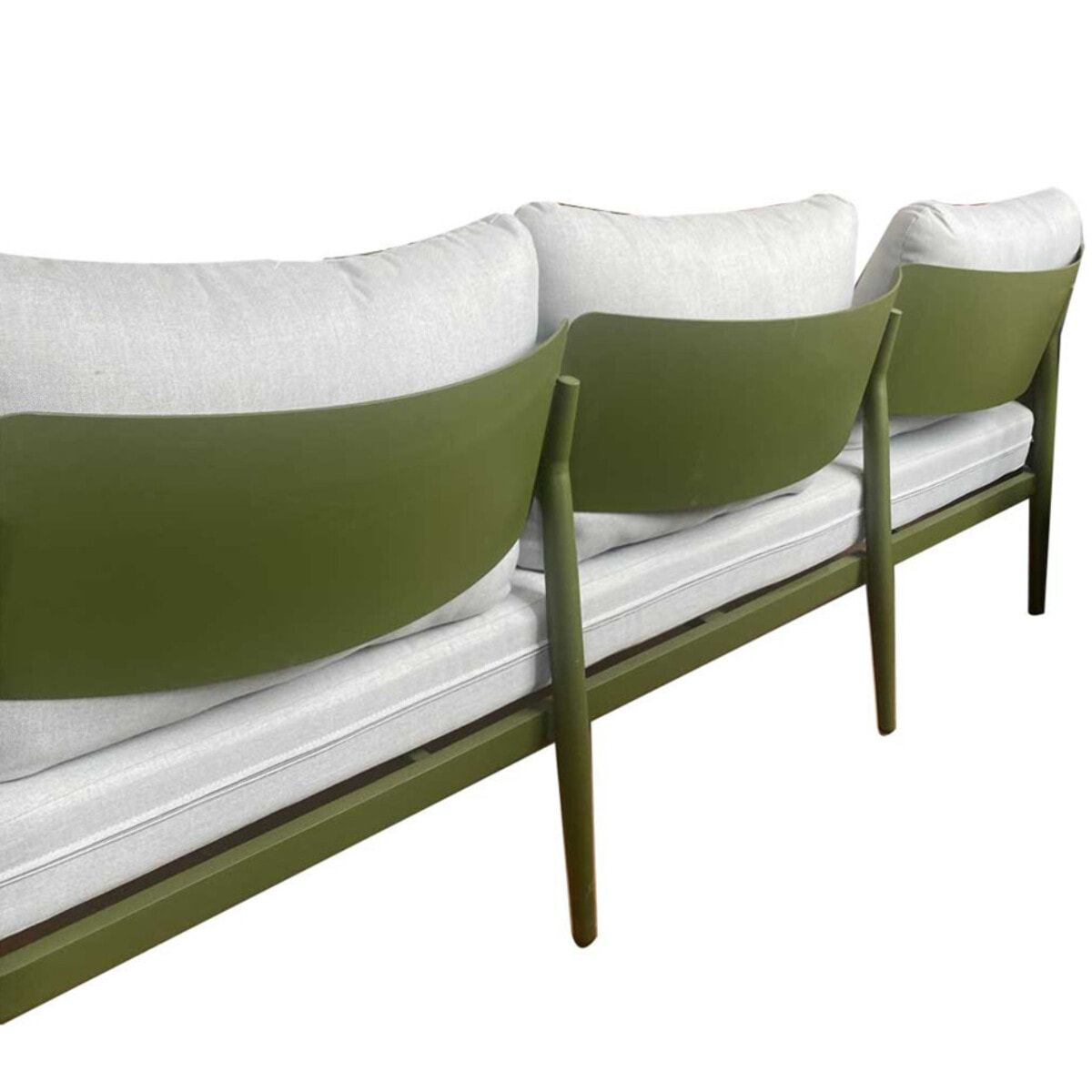 Salon de jardin en aluminium - 5 places - vert sauge - NAÏROBI