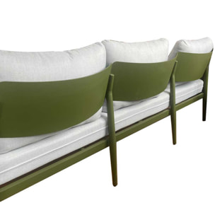 Salon de jardin en aluminium - 5 places - vert sauge - NAÏROBI