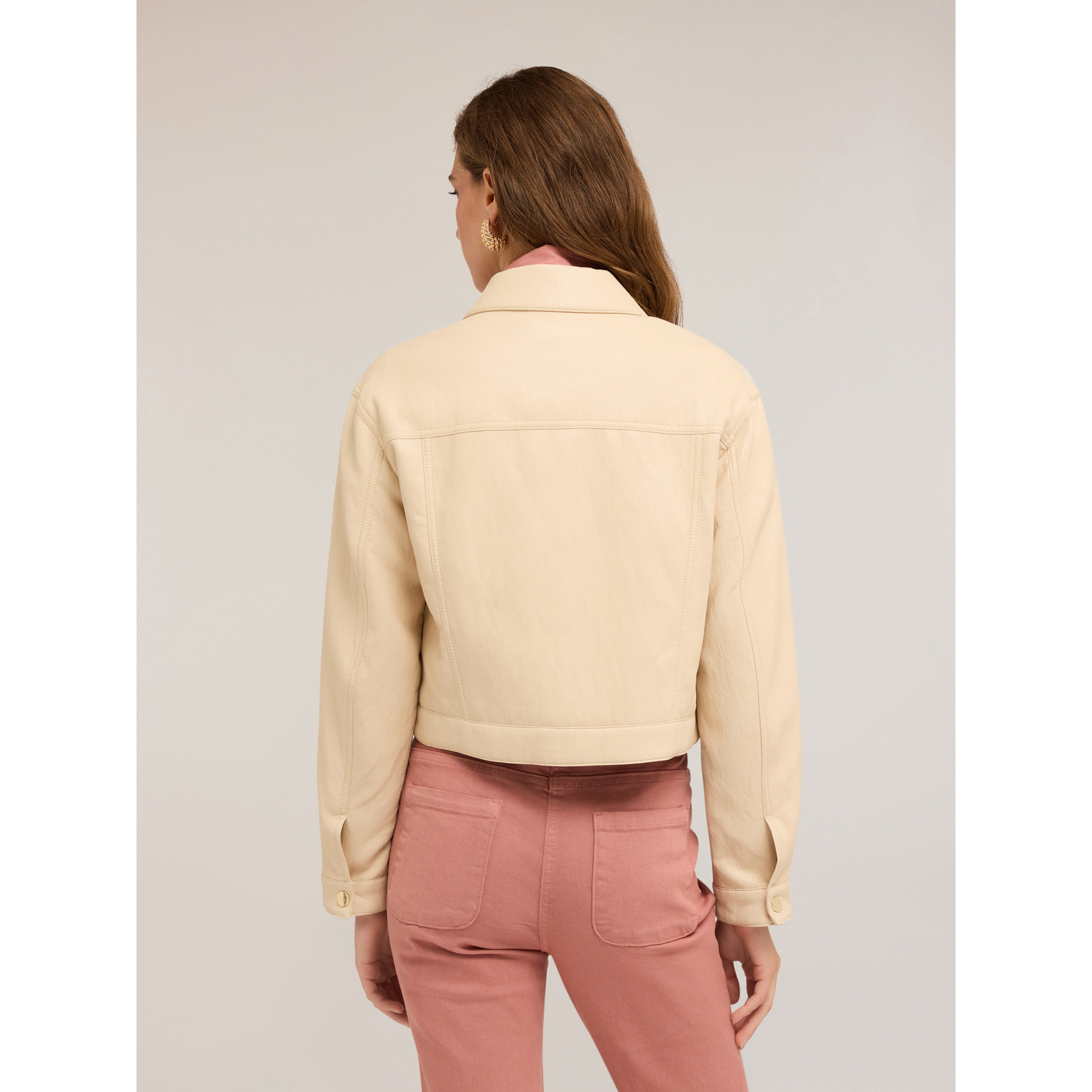 Motivi - Chaqueta de tela revestida - Beige