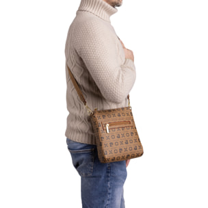 Borsa a tracolla  da uomo ecopelle Prodotto Vegano 24x21x4 cm