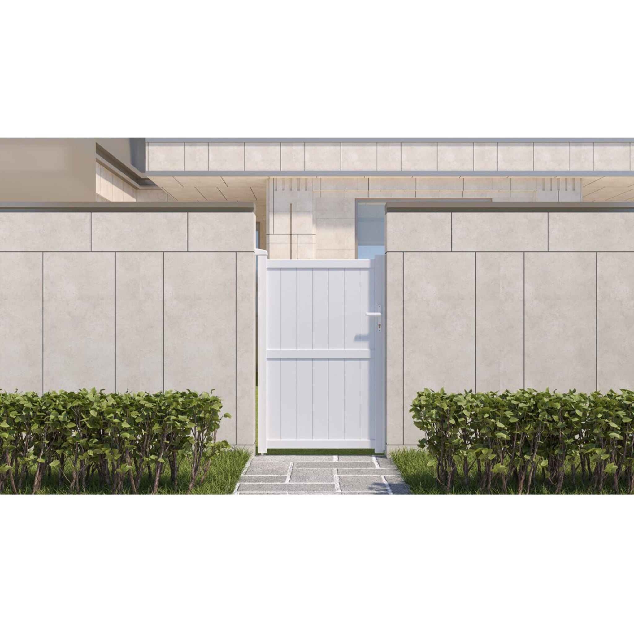 Portillon aluminium "Lola" - 101.2 x 155.9 cm - Blanc
