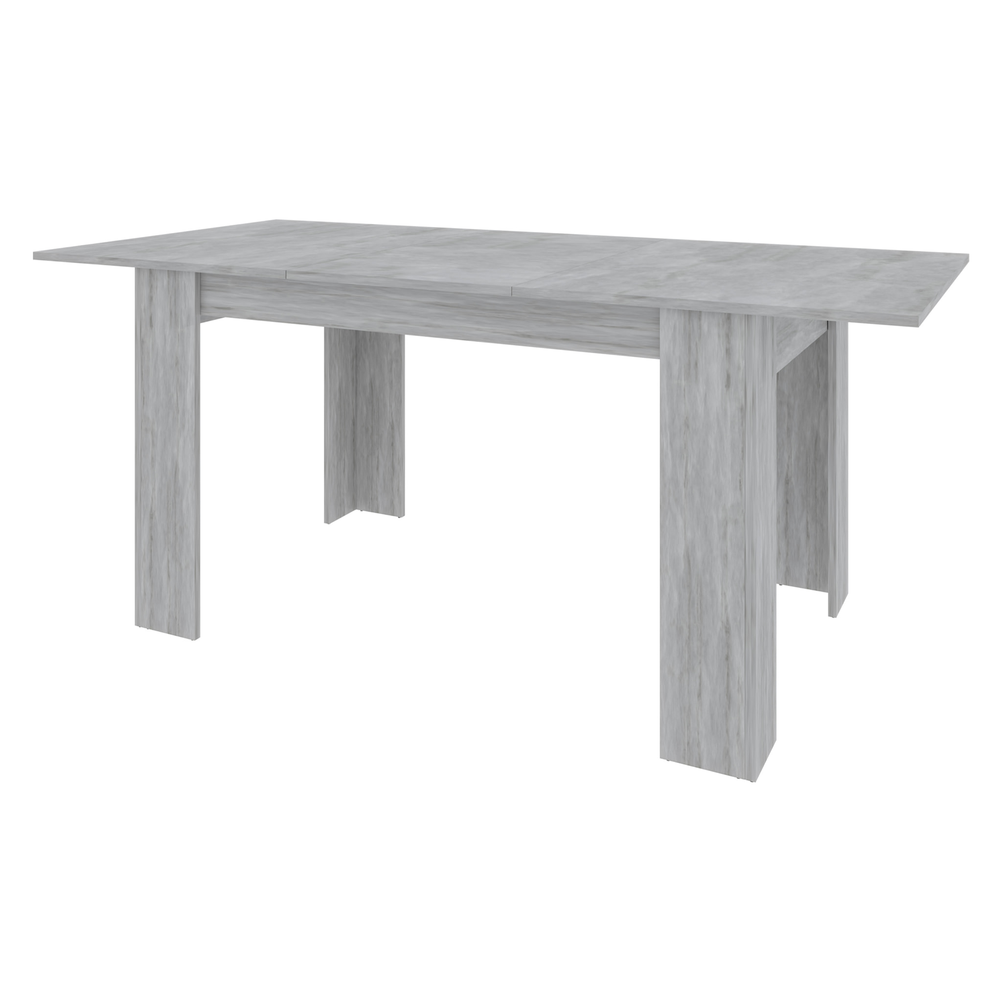 Tavolo da Pranzo Allungabile Estensibile Fino a 190 cm Tavolino Per 6 Persone Salotto Soggiorno Salone Design Moderno 190 x 78 x 90 cm Grigio
