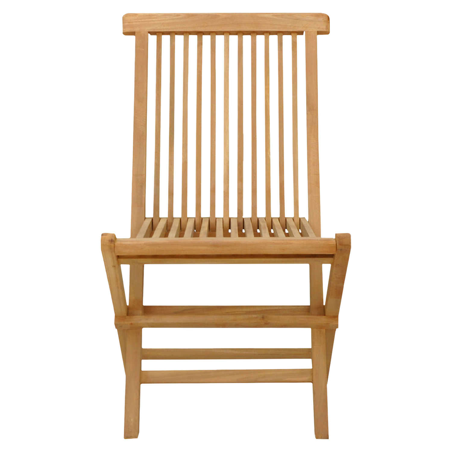 Lot de 4 chaises de jardin en teck LOMBOK