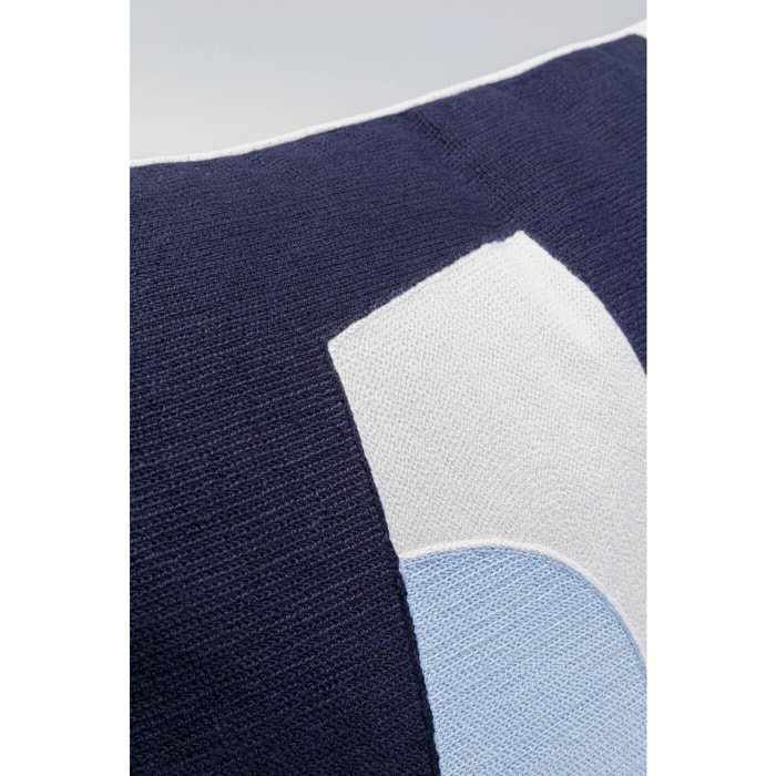Coussin Forma bleu et blanc Kare Design