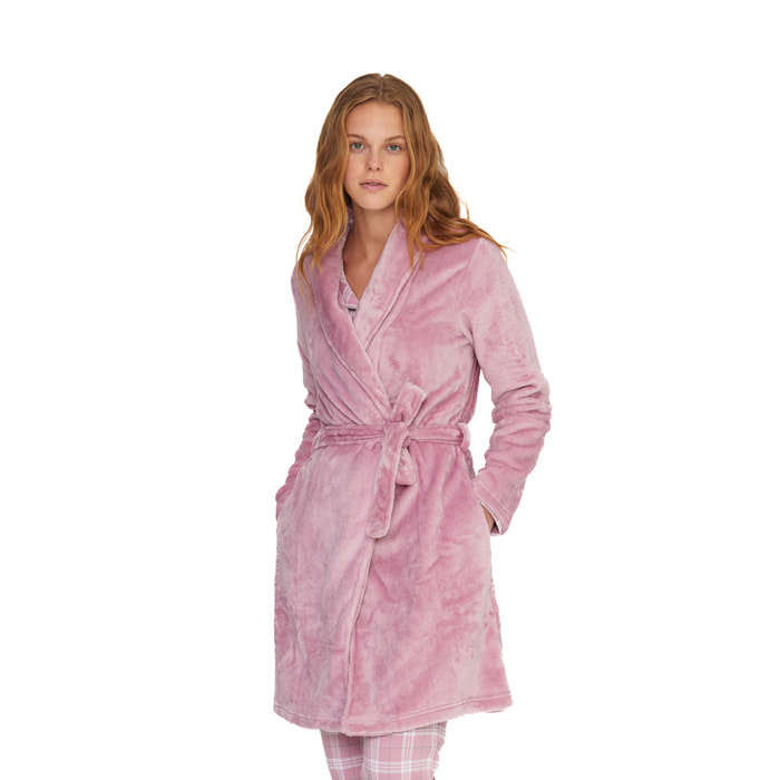 Vestaglia donna unity in coral con fusciacca Noidinotte