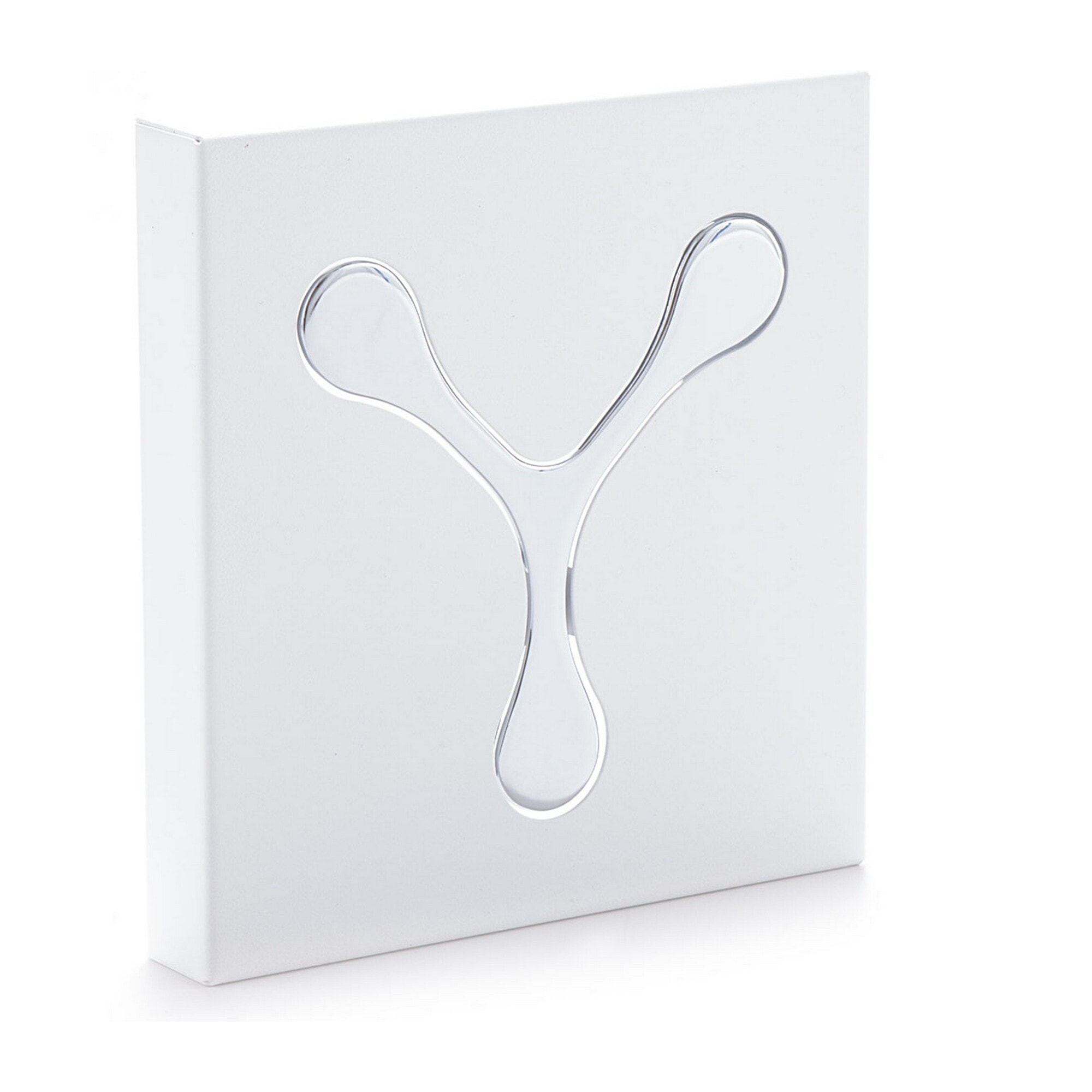 Porte-manteau mural Tomasucci BIN 1 WHITE, métal blanc mat, 17,5 × 2 × 16,5 cm