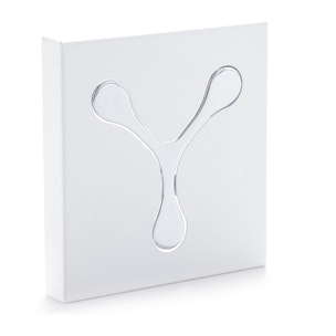 Porte-manteau mural Tomasucci BIN 1 WHITE, métal blanc mat, 17,5 × 2 × 16,5 cm