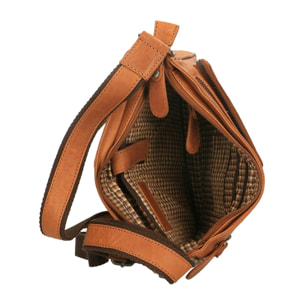 Borsa a tracolla uomo in vera pelle - Modello False - Casual - 28.0 x 24.0 x 4.0 cm