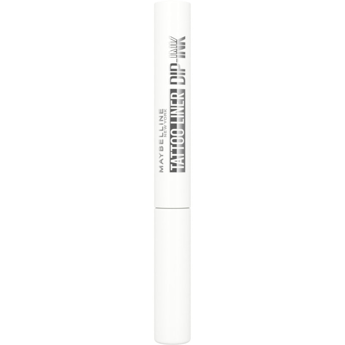 Maybelline New York Tattoo Liner Dip-Ink Eyeliner liquide Waterproof - Tenue jusqu'à 24h - Teinte : White Canvas