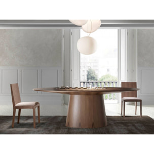 Mesa Angel Cerda de madera de nogal 220x110x76cm