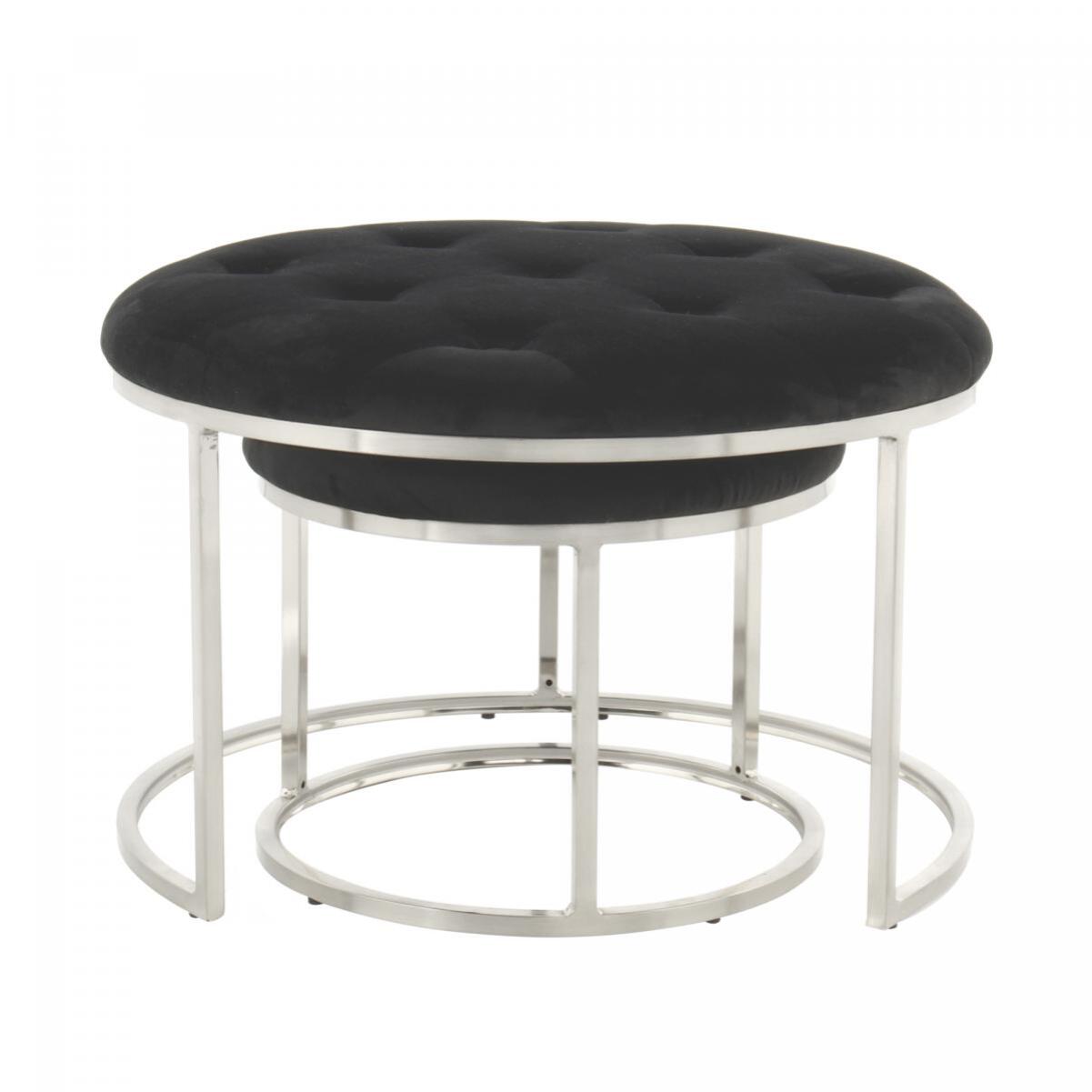 Tabouret semi artisanal Lot de 2 CIKI