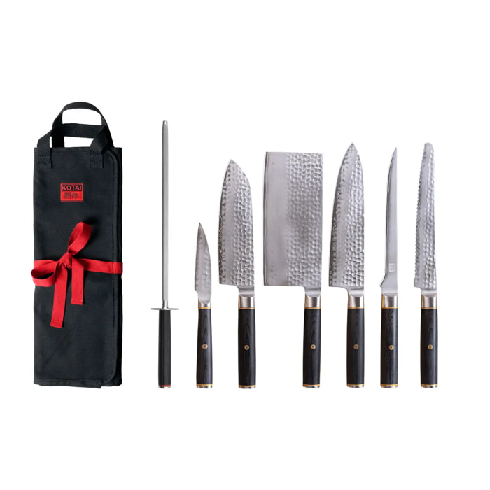 Set Nómada Completo de Cuchillos (8 piezas) - Colección Pakka San-Mai