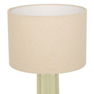 Lampe Vinny cylindrique H.55cm vert