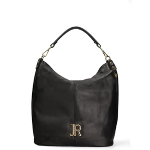 Borsa a spalla da donna Made in Italy - Modello Oriana Plus - 100% pelle - 36.0 x 40.0 x 12.0 cm