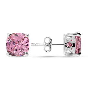 Orecchini in Argento 925 con Prisma Gem Rosa