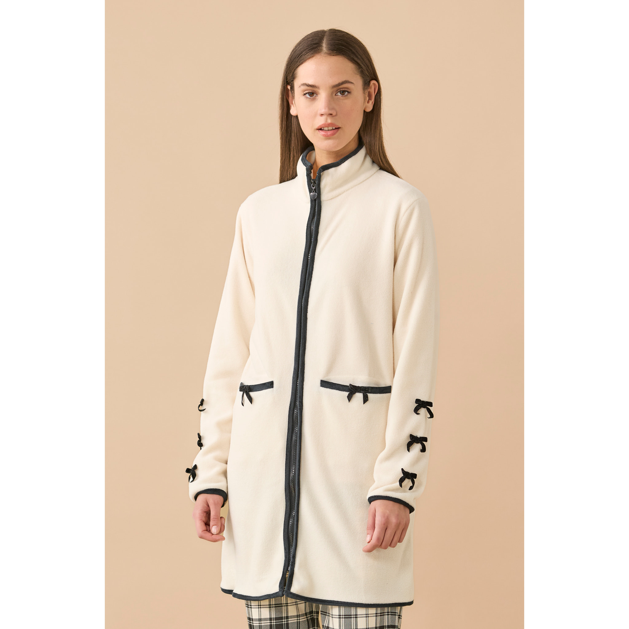 Vestaglia invernale donna micropile articolo bow. Noidinotte