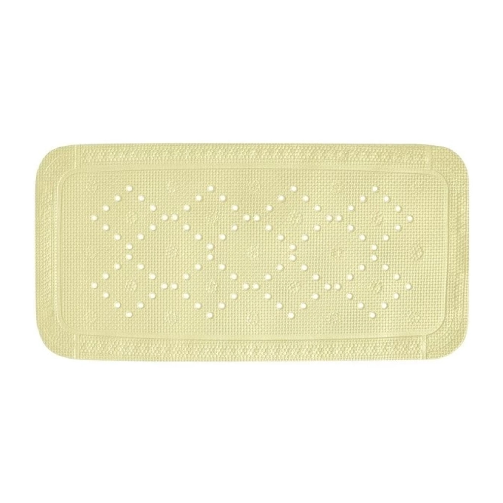 Tapis Fond de baignoire PVC ALASKA 91x36cm Jaune Clair Spirella