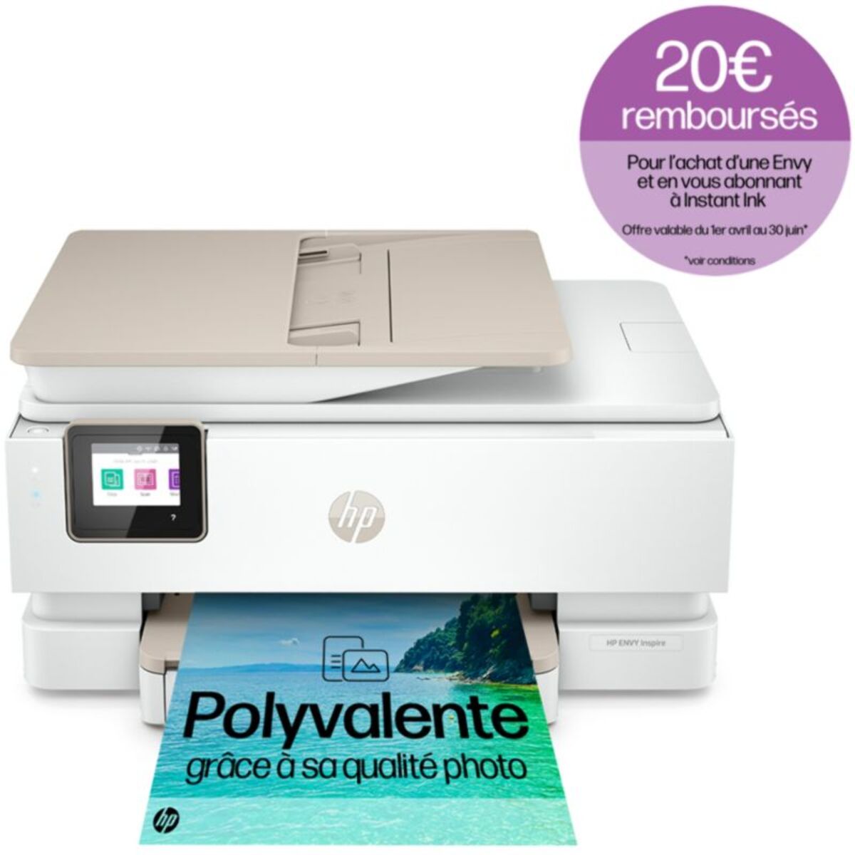 Imprimante jet d'encre HP Envy Inspire 7924e éligible Instant Ink