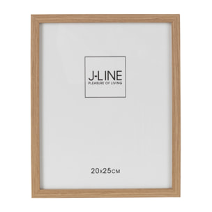 J-Line cadre photo Basic - bois - naturel - medium - 2 pièces