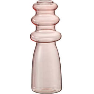J-Line vase Luna - verre - rose - large - 21 cm de hauteur