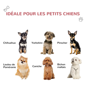 Niche pour chien plastique porte métal verrouillable aérations lucarne - 59 x 75 x 66 cm - gris clair rouge
