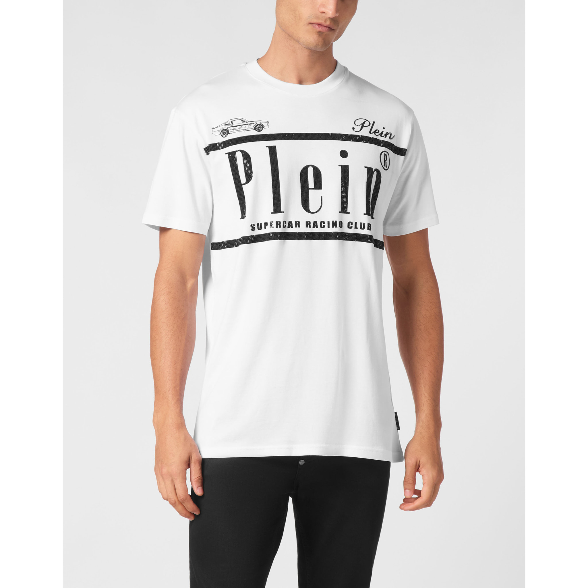 PHILIPP PLEIN T-Shirt Round Neck RACING
