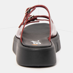 Sandalias 1847 NAPPA SHINNY BURDEOS/ MALAGA color Burdeos