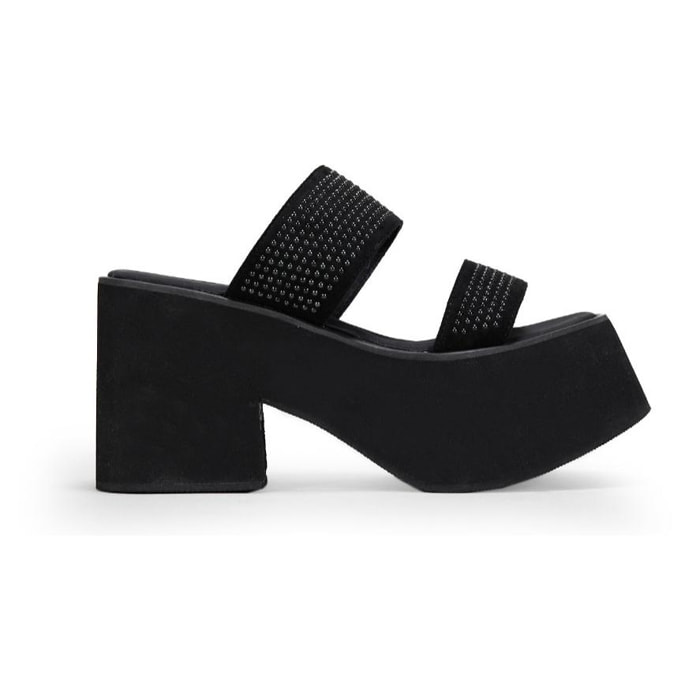 Sandalias negras con plataforma