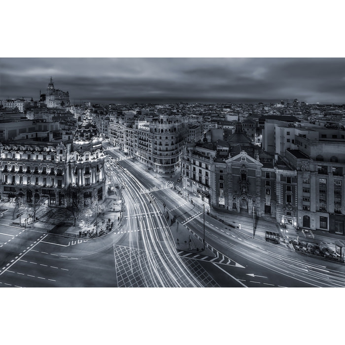 Tableau madrid city lights Tableau alu Dibond