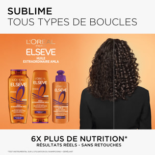 Lot de 12 - L'Oréal Paris Elseve Huile Extraordinaire Amla Après-Shampooing Démêlant Boucles Définies 200ml