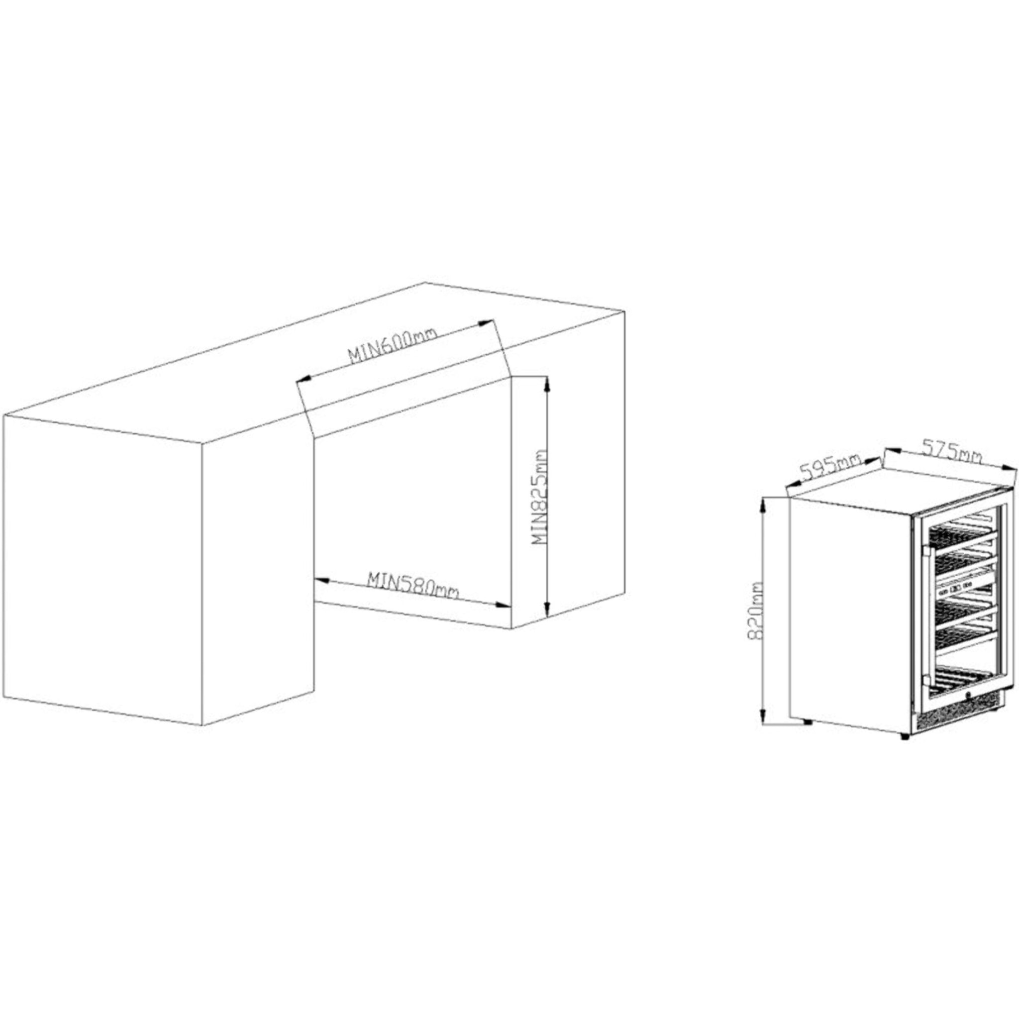 Cave à vin encastrable LE CELLIER LC53BUF