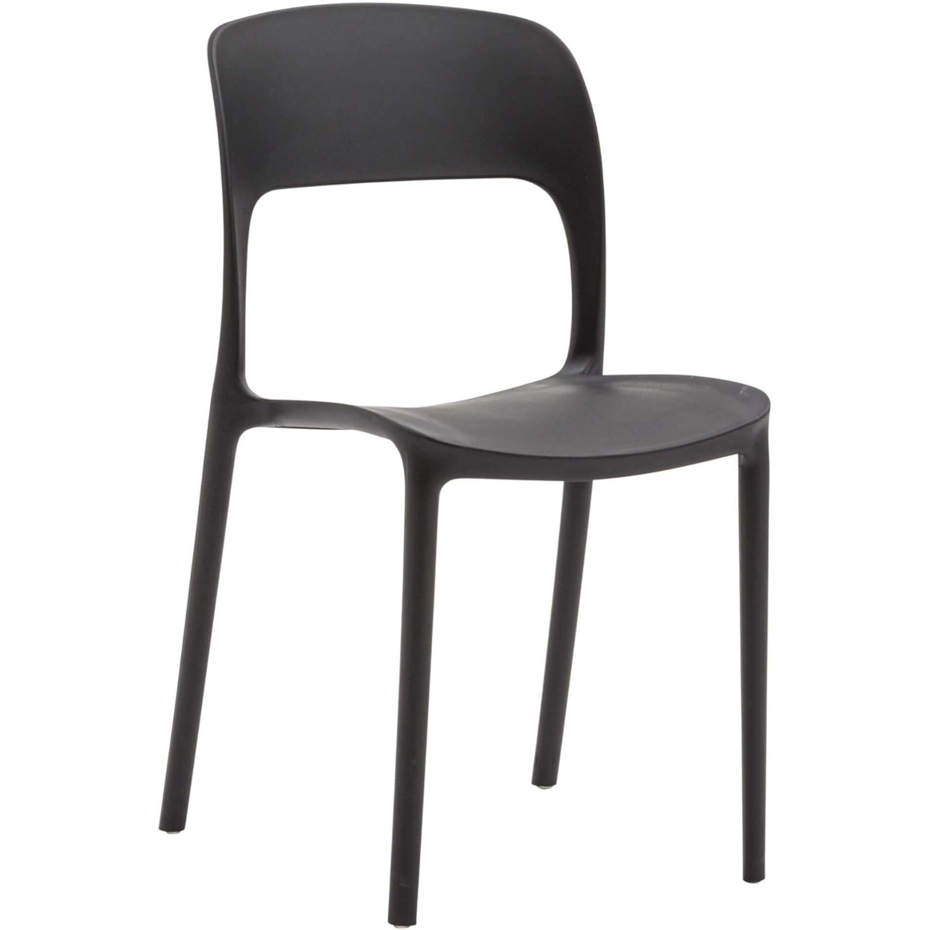 Set di 4 sedie SOUTH BEACH in polipropilene nero