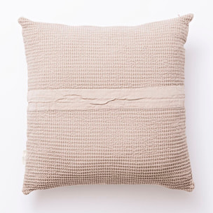 Cojin waffle 45x45cm 320gsm beige scalpers home