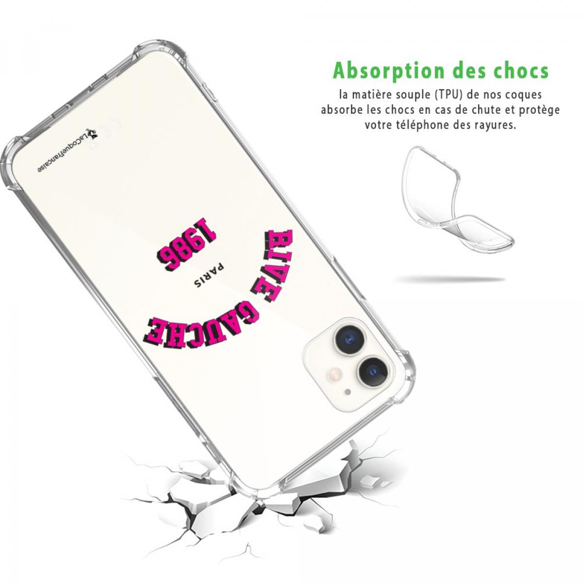 Coque iPhone 11 Silicone antichocs Solides coins renforcés Protection Housse transparente Rive Gauche La Coque Francaise