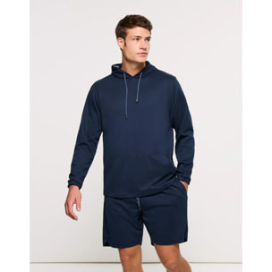 Sudadera con Capucha Azul Marino - Sagle