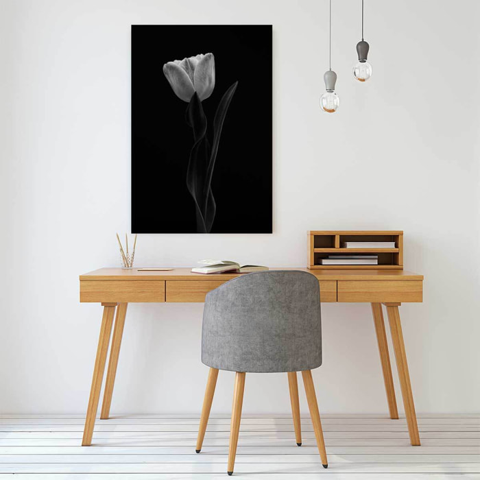Tableau fleurs femme tulipe  Tableau plexiglas
