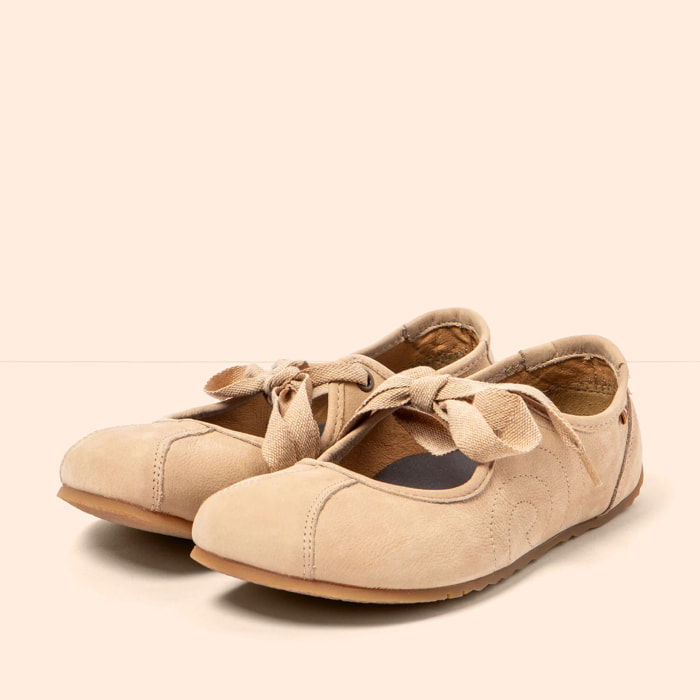 Zapatos N5936 NOBUCK CREAM/ONDINA color Cream
