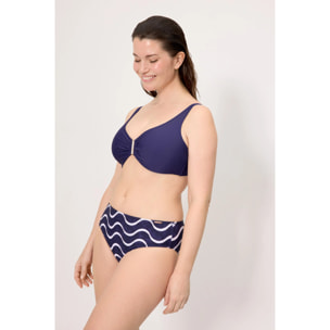 Top bikini contenitivo Blu