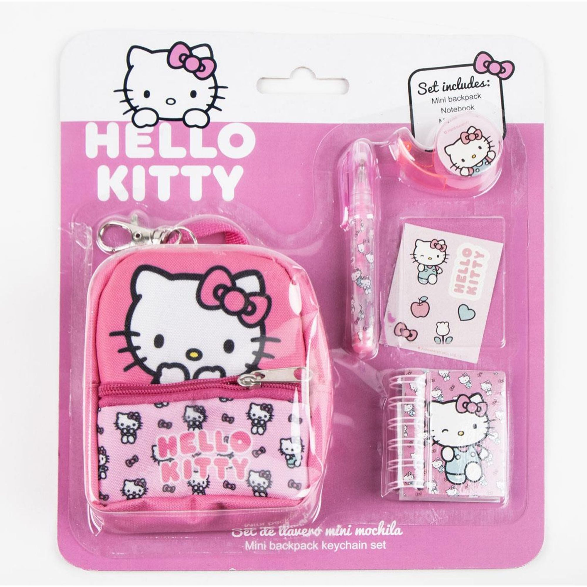 Set De Papelería Minimochila Hello Kitty