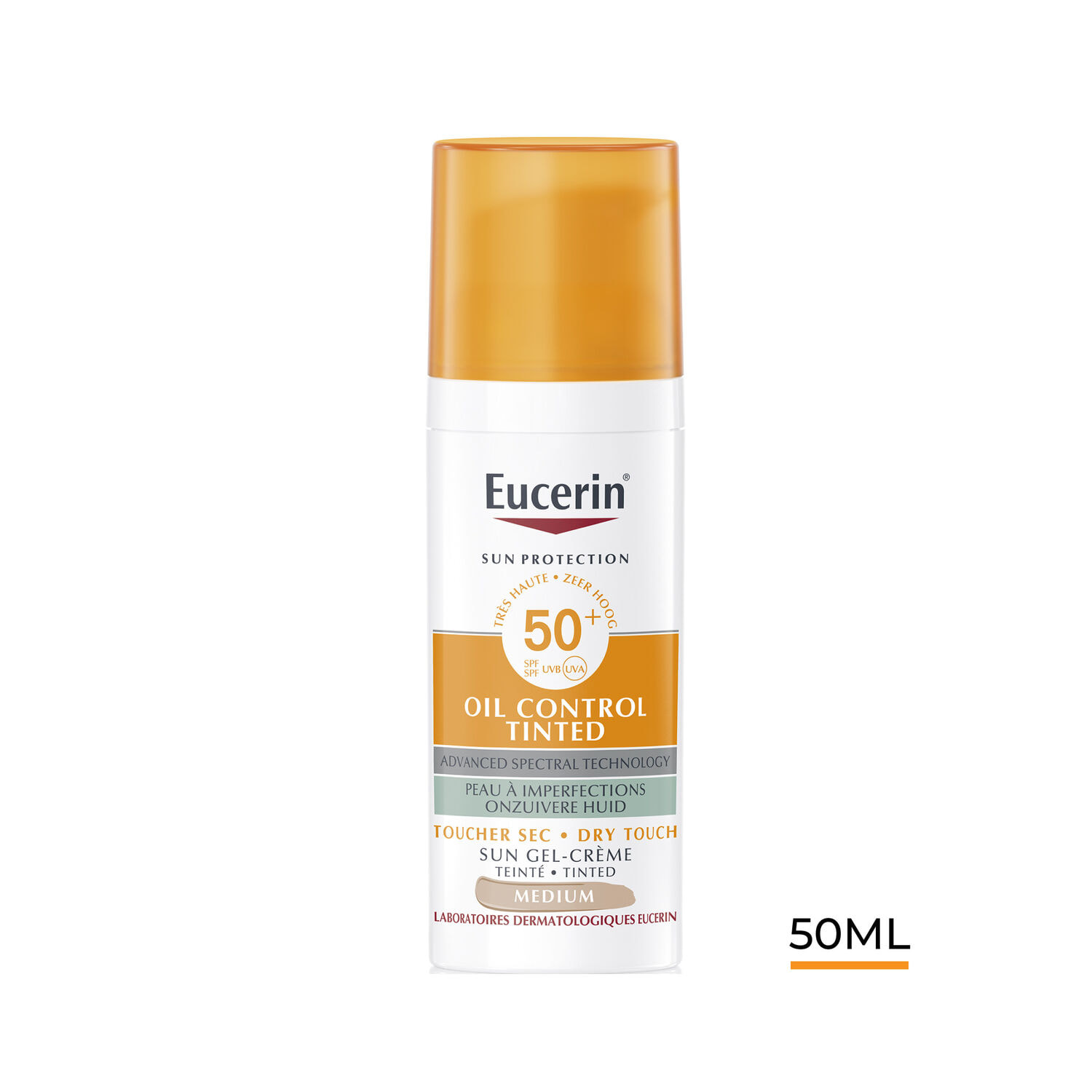 Sun Protection Sun Oil Control  - Gel-Crème Toucher Sec Teinté Medium SPF50+ 50 ml