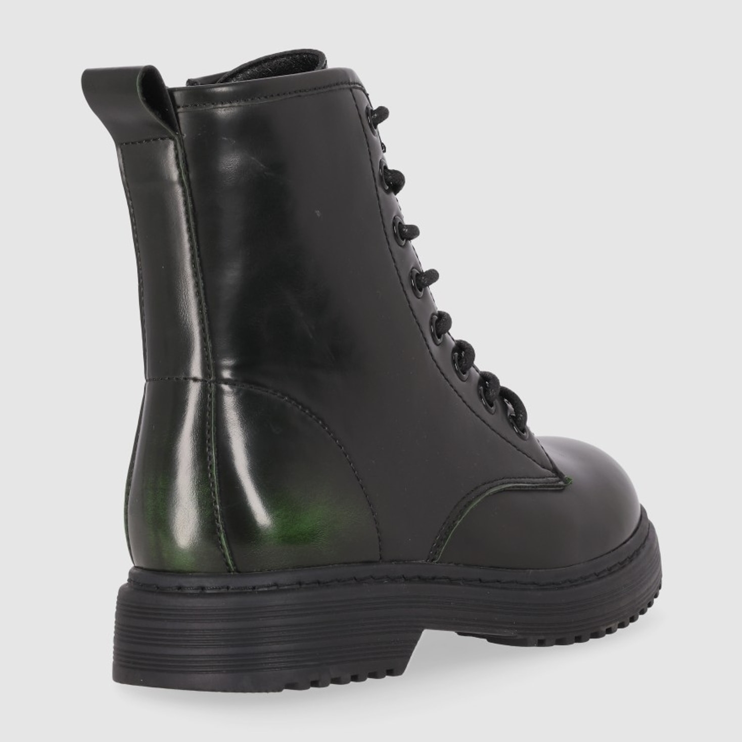 Botines - Verde - Tacón: Bajo